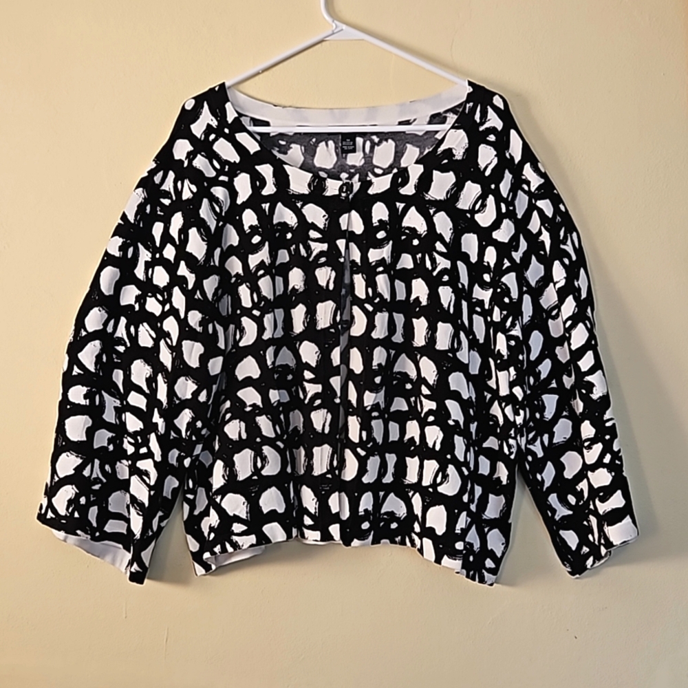 Macy's Alfani Cropped Single-button Cardigan Size 3X
